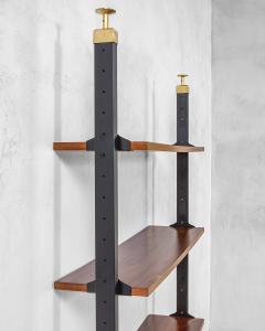  Midcentury Italian school Italian Production Wall Wooden Bookcase 60s - 4077191
