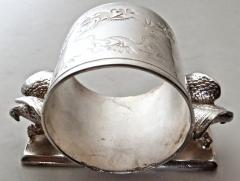  Middleton Plate Co Double Eagle Silver Plated Victorian Figural Napkin Ring American Circa 1885 - 848857