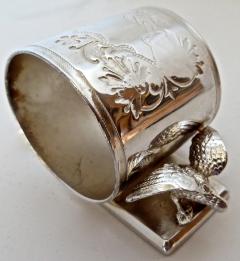  Middleton Plate Co Double Eagle Silver Plated Victorian Figural Napkin Ring American Circa 1885 - 848859