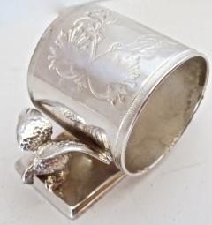  Middleton Plate Co Double Eagle Silver Plated Victorian Figural Napkin Ring American Circa 1885 - 848860