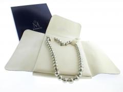  Mikimoto Mikimoto Silver South Sea Pearl Tahitian Graduated Necklace - 4265012