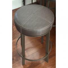  Mimi London Co Mimi London Co Industrial Chic Bar Height Leather Barstool Stool - 3593938