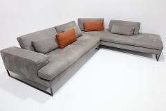  Minotti Italian Sofa by Gamma The Sunset Sofa in Leather Designed by Gabriele Ghetti - 4573675