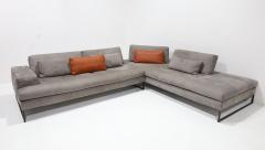  Minotti Italian Sofa by Gamma The Sunset Sofa in Leather Designed by Gabriele Ghetti - 4573679