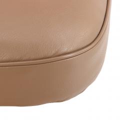  Minotti Minotti Blake Soft Chair and Ottoman Leather with Chrome Base - 4331337