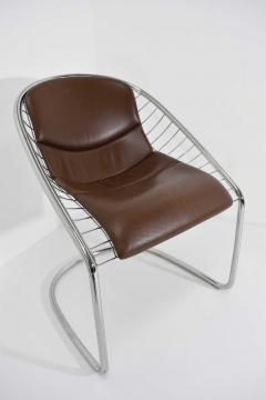  Minotti Minotti Chairs in Brown Leather by Gordon Guillaumier Cortina - 1327582