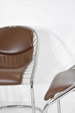  Minotti Minotti Chairs in Brown Leather by Gordon Guillaumier Cortina - 1327588