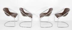  Minotti Minotti Chairs in Brown Leather by Gordon Guillaumier Cortina - 1327589