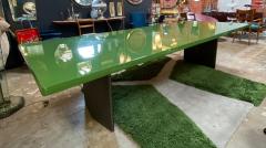  Minotti Minotti Mid Century Light Green Rectangular Dining Table Italy 1980s - 1204601