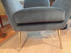  Minotti Pair Of Italian Modern Sculptural Lounge Chairs - 4302633