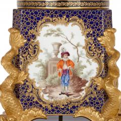  Minton Large early 19th century Minton porcelain centrepiece vase - 3326263