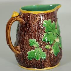  Minton Minton Majolica Oak Jug Pitcher with Snail Handle - 1900402