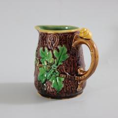  Minton Minton Majolica Oak Jug Pitcher with Snail Handle - 2204634