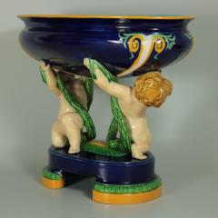  Minton Minton Majolica Putti Figural Bowl - 1958333