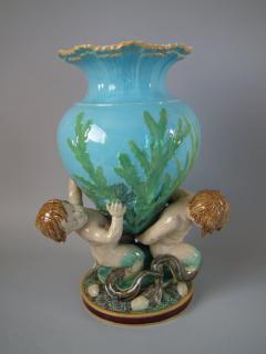  Minton Minton Majolica Vase Supported by Three Merboys - 1740935