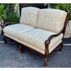  Minton Spidell 18th C Style Minton Spidell French Country Down Filled Settee Sofa - 2708258