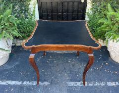  Minton Spidell 19c Style Minton Spidell French Country Leather Top Game Table - 2789830