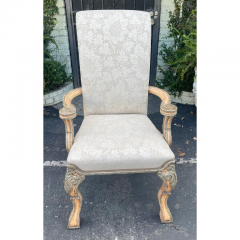  Minton Spidell Minton Spidell 18th C Style Carved Italian Arm Chair - 2806667