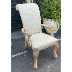  Minton Spidell Minton Spidell 18th C Style Carved Italian Arm Chair - 2806698