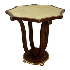  Minton Spidell Minton Spidell Lombard Side Table with Faux Shagreen Top - 3453529