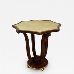  Minton Spidell Minton Spidell Lombard Side Table with Faux Shagreen Top - 3455865