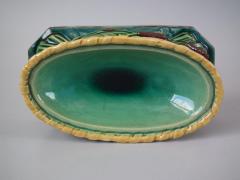  Minton Victorian Minton Majolica Bullrush Cattail Dish - 1959524