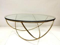  Misaya Brass Sculpted Coffee Table Gold Basket Misaya - 1314368