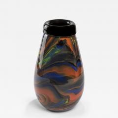  Missoni Missoni for Arte Vetro Murano Vase in Marbled Glass 80s - 4044041