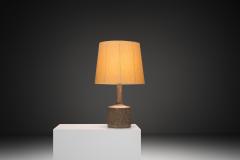  Mobach Earth Toned Ceramic Table Lamp by Mobach The Netherlands 1960s - 4590208