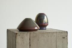 Mobach Joke Stroes Pair of Luster Glazed Studio Pottery Objects for Mobach 1980s - 4582795