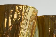  Mobach Kasper Mobach Pair of Golden Luster Glazed Studio Pottery Vases 1990s - 4582510