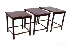  Mobelfabrikken Toften Danish Modern Rosewood Nesting E W Bach Toften Stacking Side End Accent Tables - 1789163