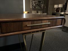  Mobelfabrikken Toften Large Desk In Rosewood And Brass Denmark Early 1960s - 1898998