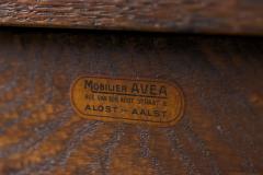  Mobilier AVEA Mobilier AVEA Writing Desk in Solid Oak Belgium 1930s - 4394660