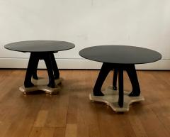  Mobilificio Dassi 1940s Pair of Round Side Tables by Dassi - 530453