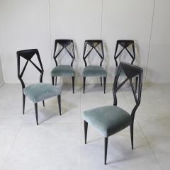  Mobilificio Dassi Dassi set of five chairs 1950s - 4527216