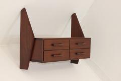  Mobilificio Dassi Mahogany Wall Hang Console by Dassi Mobilificio 1960 Italy - 3606645