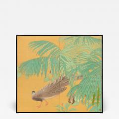  Mochizuki Shunk Peahen and Palm 1941 - 3469354