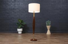 Modeline California Modern Brass Korina Wood Floor Lamp by Modeline - 3937411