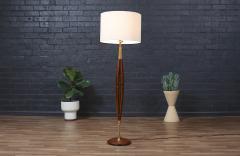  Modeline California Modern Brass Korina Wood Floor Lamp by Modeline - 3937412