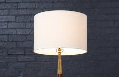  Modeline California Modern Brass Korina Wood Floor Lamp by Modeline - 3937416