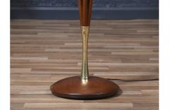  Modeline California Modern Brass Korina Wood Floor Lamp by Modeline - 3937420