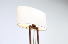  Modeline California Modern Column Walnut Brass Floor Lamp by Modeline - 2666581