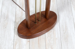  Modeline California Modern Column Walnut Brass Floor Lamp by Modeline - 2666584