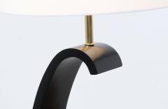  Modeline California Modern Sculpted Ebony Table Lamp by Modeline of CA - 3068529