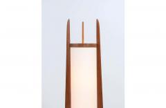  Modeline California Modern Sculpted Walnut Floor Lamp by Modeline - 2352255