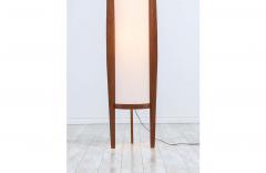  Modeline California Modern Sculpted Walnut Floor Lamp by Modeline - 2352256