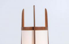 Modeline California Modern Sculpted Walnut Floor Lamp by Modeline - 2352265