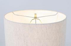  Modeline Mid Century Modern Sculpted Walnut Brass Table Lamps by Modeline of California - 2250413