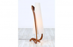  Modeline Mid Century Sculpted Walnut Floor Lamp by Modeline of California - 2430863